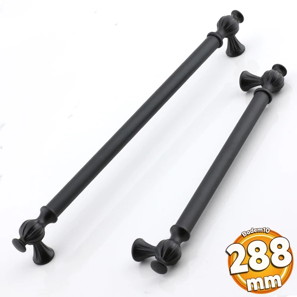 Çınar 288 mm Siyah Mobilya Mutfak Metal Dolabı Kulp Çekmece Dolap Kapak Kulpu Kulpları Kulbu 288 mm ürün görseli 1