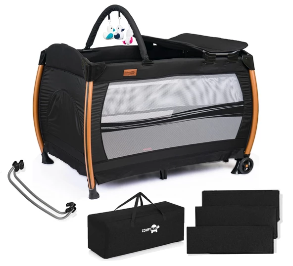 Comfymax Power Park Yatak Oyun Parkı 70x110 - Cosmos Black ürün görseli 1