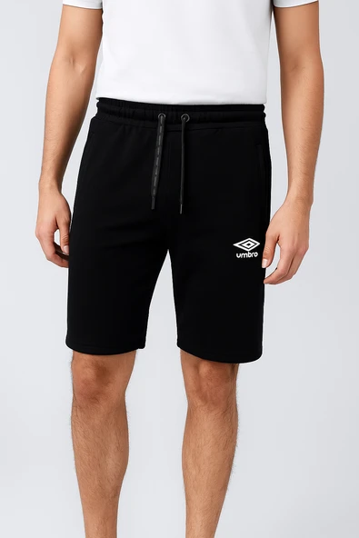 Umbro Bold - Erkek Siyah Pamuklu Şort - TE0105 ürün görseli 1
