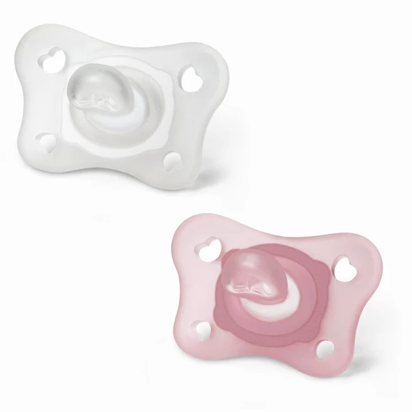 Chicco PhysioForma Mini Soft 2'li Emzik 0-2 Ay Kız - Resim 3