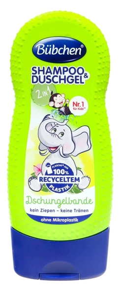 Bübchen Çocuk Şampuan&Duş Jeli 2 in 1 Dschungelbande 230 ml ürün görseli 1