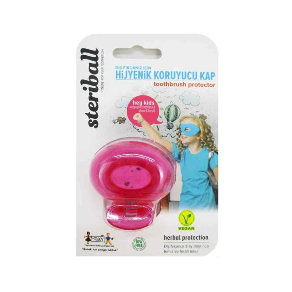 Steriball Diş Fırçası Koruma Kabı Çocuk - Toothbrush Protector | Kız Çocuk ürün görseli 1