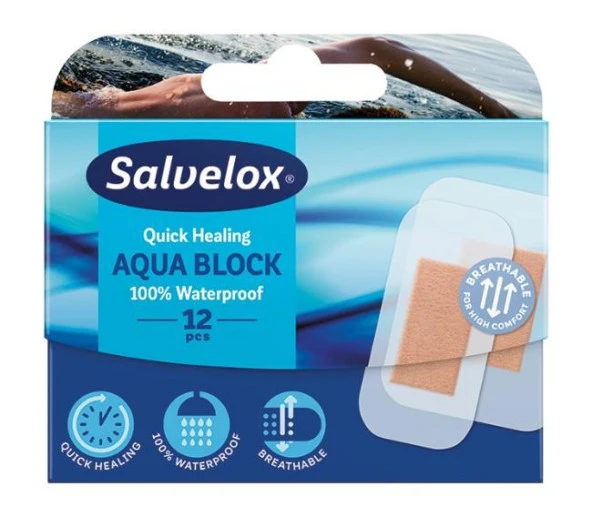 Salvelox Aqua Block Hızlı İyileştirici Yara Bandı Orta 12 Adet ürün görseli 1