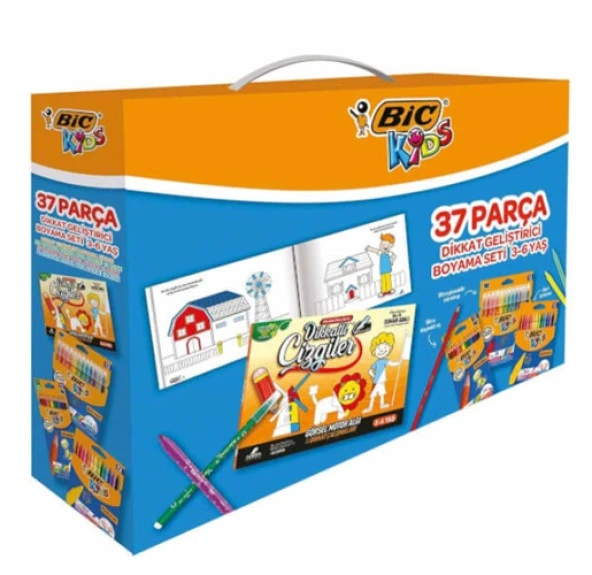 Bic Kids Dikkat Geliştirici Boyama Seti 37 Parça 3-6 Yaş ürün görseli 1
