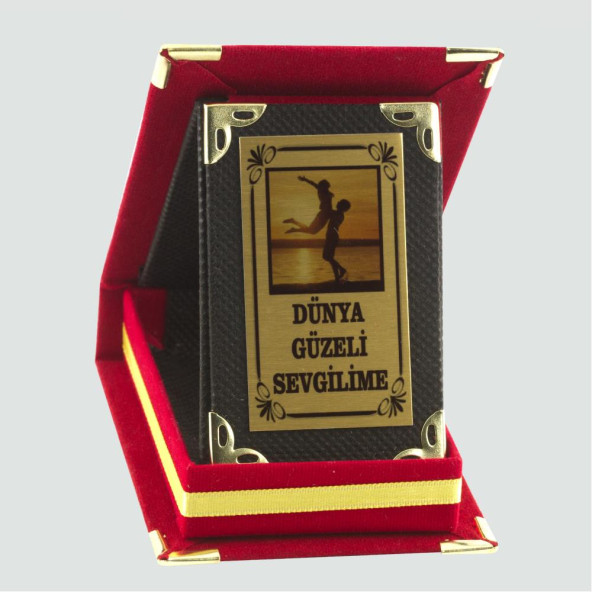DÜNYA GÜZELİ SEVGİLİME PLAKETİ ürün görseli 1