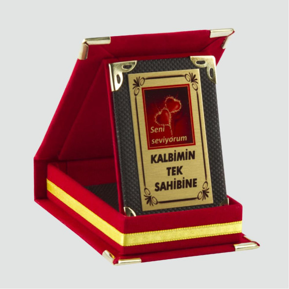 KALBİMİN TEK SAHİBİNE PLAKETİ ürün görseli 1