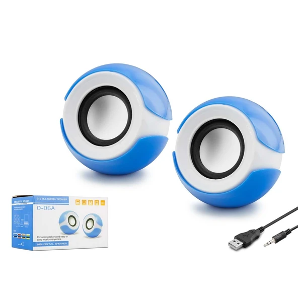 Ses Sistemi Pc 1+1 Usb 3.5Mm Jack Narita/Hadron D-06A ürün görseli 1