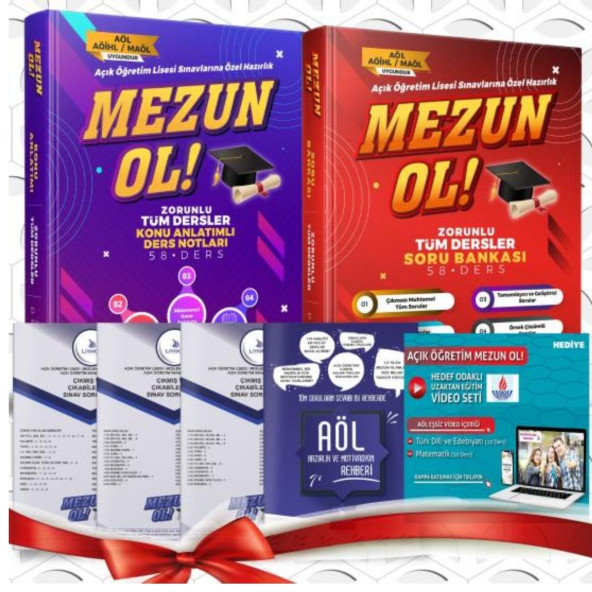 AÇIKÖĞRETİM LİSE ZORUNLU DERSLER( KONU ANLTIMI+SORU BANKASI)+ÇIKMIŞ SORULAR BAN ürün görseli 1