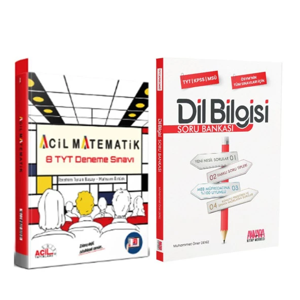 Acil TYT Son Seans 8 Rejenerasyon Matematik Deneme ve AKM Dil Bilgisi Soru Bankası Seti 2 Kitap ürün görseli 1