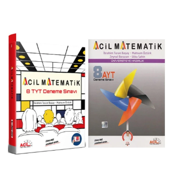 Acil Yayınları TYT 8 li Rejenerasyon ve AYT 8 li Deneme Seti 2 Kitap ürün görseli 1