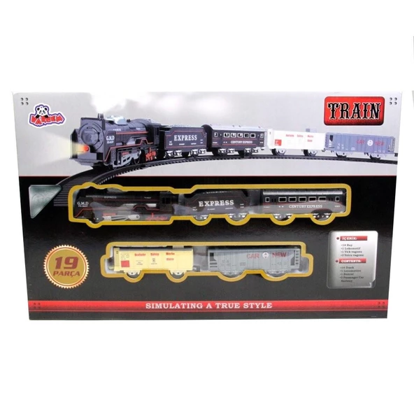 Vardem Kutulu 19 Parça Express Tren Set N315F/19026C ürün görseli 1