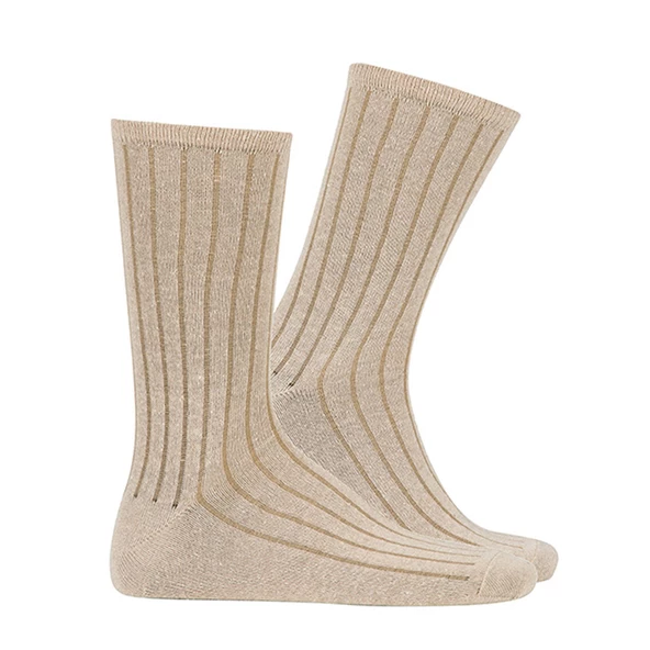 Thermoform Bambu Asker Çorap Bej ürün görseli 1