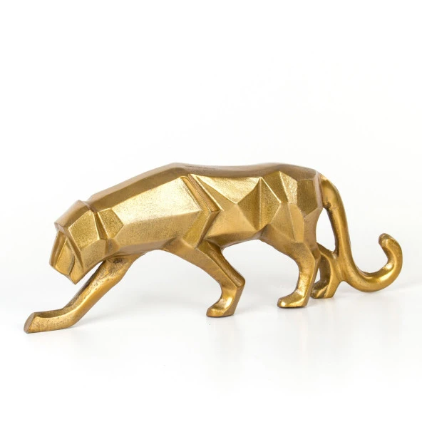 Euro Flora Metal Leopar Dekor 51,5x9x19 Cm ürün görseli 1