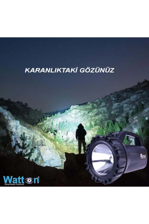 Watton Orjinal Wt-400 Şarjlı 50 W Projektör - Resim 2