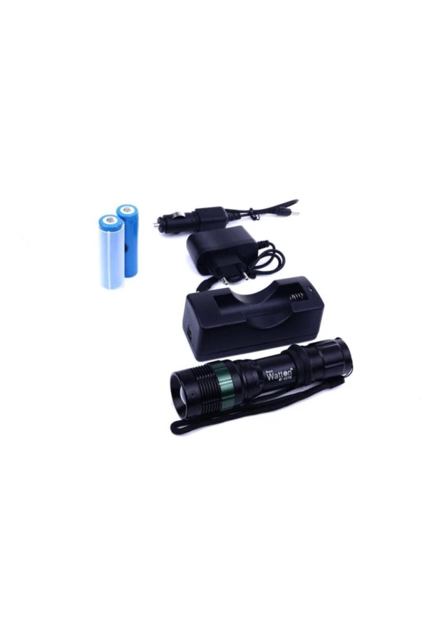 Watton Wt-037 Orjinal 500 Lümen Şarjlı Zoomlu Acil Durum Feneri ürün görseli 1