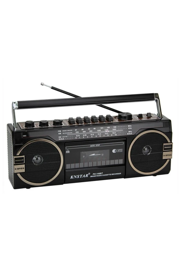 Knstar Px-149bt Bluetooth Usb+sd+fm Radyo Kaset Çalar Müzik Çalar ürün görseli 1