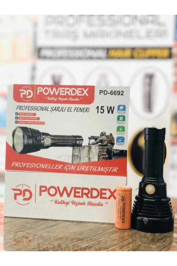 powerdex Pd-6692 15w El Feneri ürün görseli 1