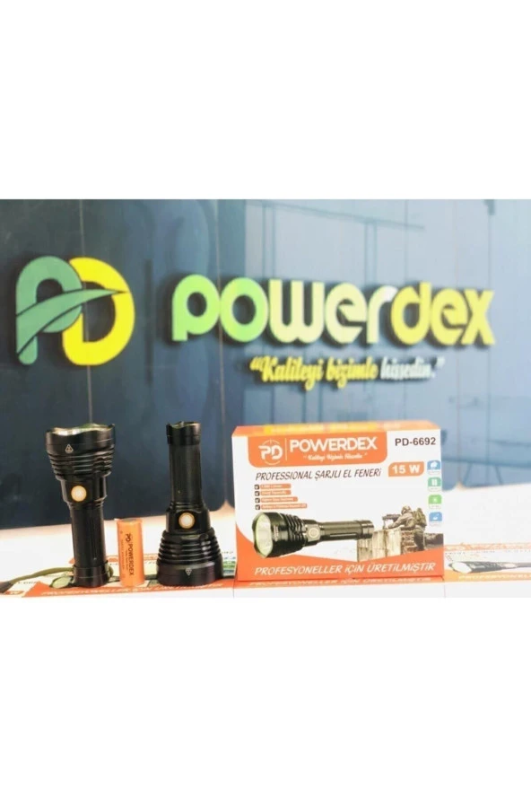 powerdex Pd-6692 15w El Feneri - Resim 2