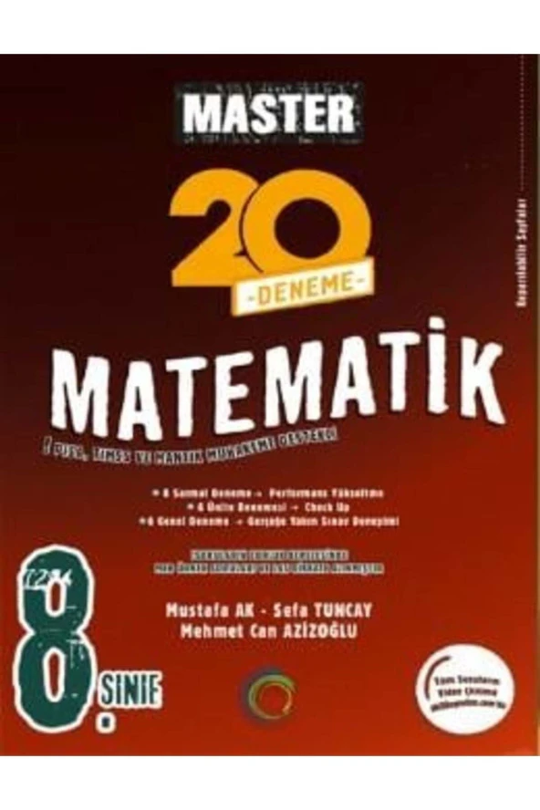 8. Sınıf Master 20 Matematik Denemesi ürün görseli 1