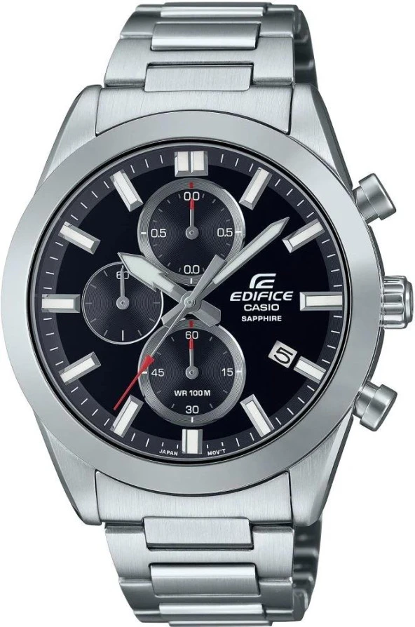 CASIO EDIFICE EFB-710D-1AVUDF SAFİR CAM ÇELİK ERKEK KOL SAATİ ürün görseli 1