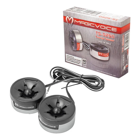 Magicvoice MV-250 TS-S250 40Mm 350 Watt Tweeter 8 Ohm (2'Li Paket) ürün görseli 1
