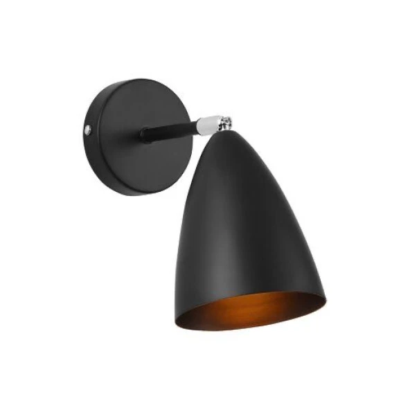 Rsylight Metal Mafsallı Siyah 180 Derece Hareketli Rustik  Duvar Aplik ürün görseli 1