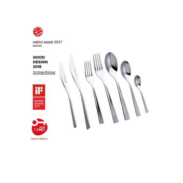 Karaca Everest Silver 84 Parça Kutulu Çatal Kaşık Bıçak Takımı ürün görseli 1