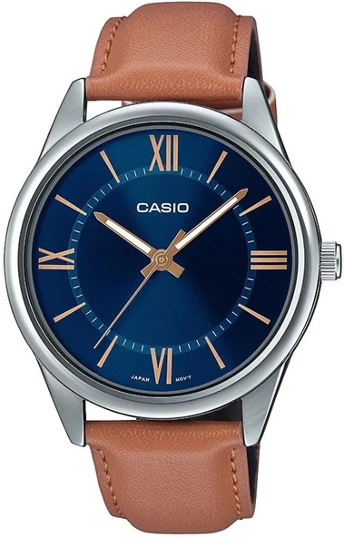 CASIO MTP-V005L-2B5UDF TABA DERİ KORDON ERKEK KOL SAATİ ürün görseli 1