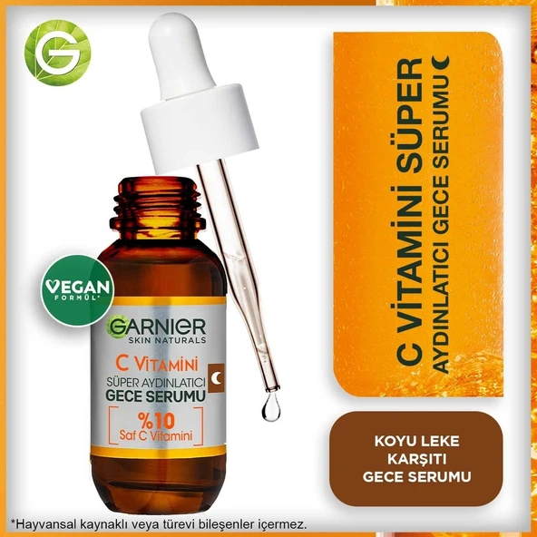 Garnier C Vitamini Süper Aydınlatıcı Gece Serumu ürün görseli 1