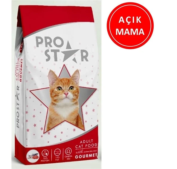 Prostar Gurme Kedi Maması 1 Kg AÇIK ürün görseli 1