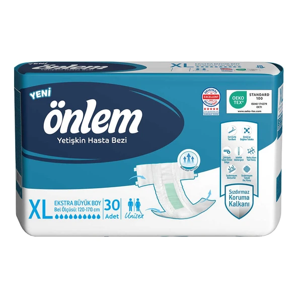 Önlem Belbantlı Hasta Bezi XL- Extra Large Beden 30 Adet ürün görseli 1