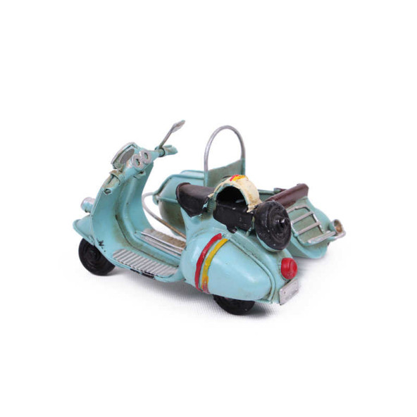 Dekoratif Metal Scooter Sepetli 1510A-8018 Model-M67 ürün görseli 1