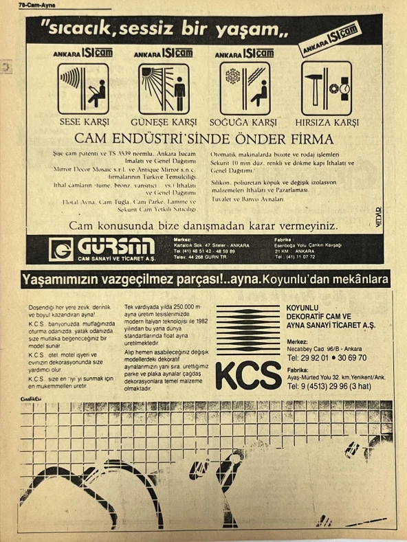 Ankara 1986 Meslek Reklam İlanı Efemera S77 - Resim 2