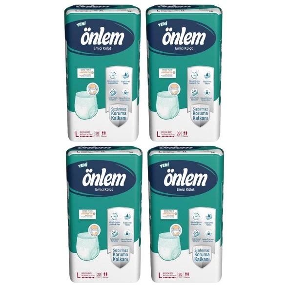 Önlem Yetişkin Emici Külot Bezi Büyük Boy ( Large ) 30 Adet x 4 Adet ürün görseli 1