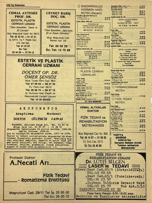 Ankara 1986 Meslek Reklam İlanı Efemera S445 - Resim 2