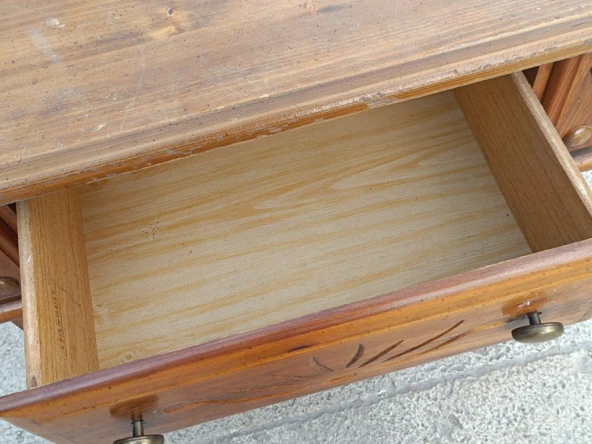 Ahşap Şifonyer Çekmeceli 74x41x60cm - Resim 6