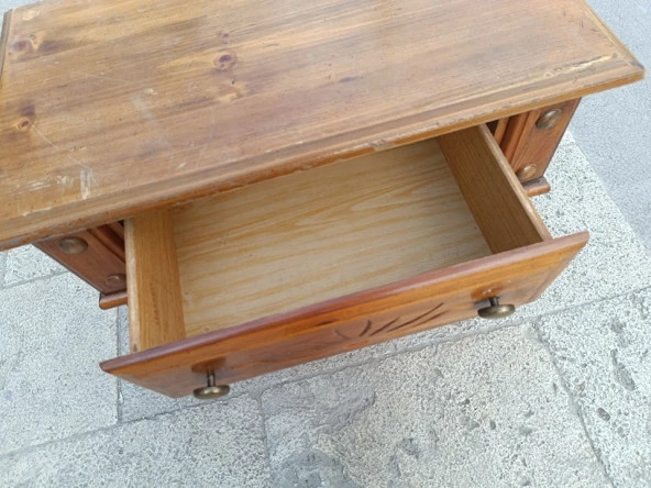 Ahşap Şifonyer Çekmeceli 74x41x60cm - Resim 8