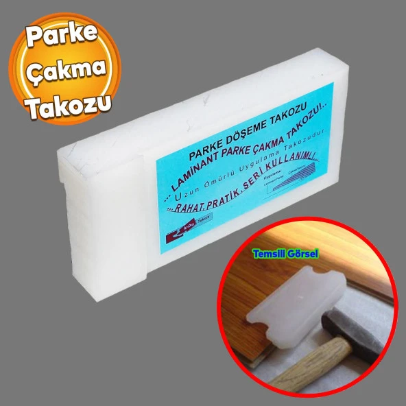 Zemin Parke Döşeme Takozu Beyaz 15 cm 7 cm Polyamid Laminant Parke Çakma Takozu ürün görseli 1