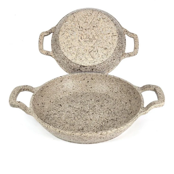 OMS 3729 Döküm Granit 2 Parça Kapaksız Sahan Set 18-20 cm Kumbeji ürün görseli 1