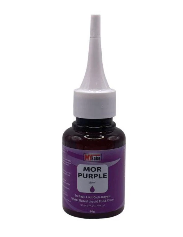 SU BAZLI LİKİT GIDA BOYASI MOR ürün görseli 1