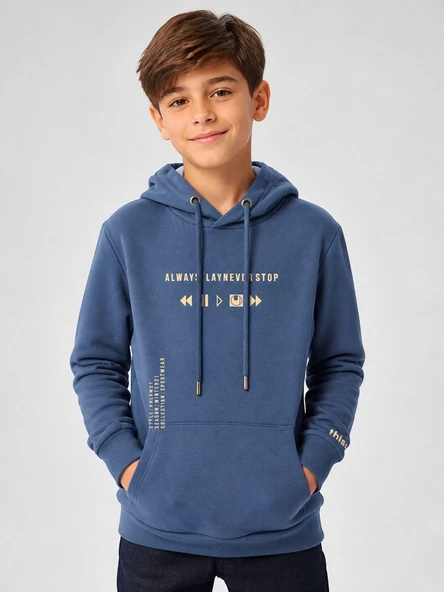 Uhlsport Base - Çocuk Lacivert Pamuklu Sweatshirt - 7212300 ürün görseli 1