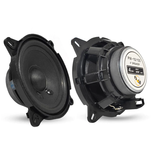 PAWER PW-10/100 Oto Hoparlör 10cm 80 Watt 1 Adet ürün görseli 1