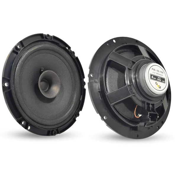 PAWER PW-16/100 Oto Hoparlör 16cm 100 Watt 1 Adet ürün görseli 1