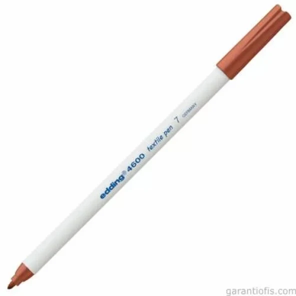 Edding 4600 Kahverengi Kumaş Boyama Kalemi (T-Shirt/Tekstil Pen) ürün görseli 1