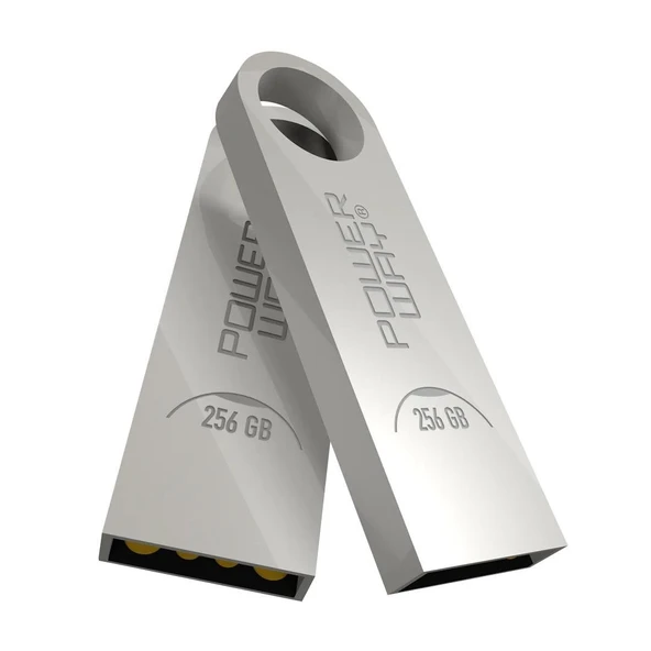 POWERWAY 256 GB METAL USB 2.0 FLASH BELLEK - Resim 2