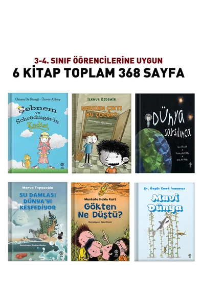 3-4. Sınıf Çocuk Okuma Kitapları 6 Kitap 368 Sayfa ürün görseli 1
