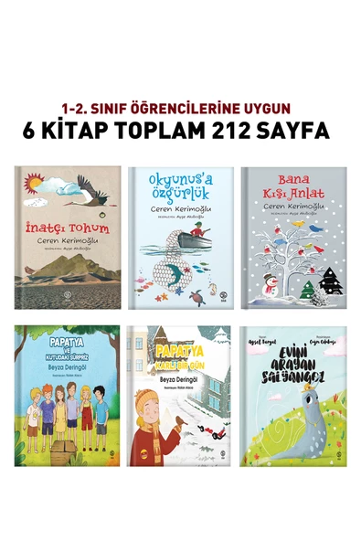 1-2. Sınıflara Kitabı Sevdiren Set 6 Kitap 212 Sayfa ürün görseli 1