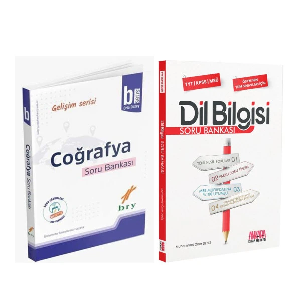 Birey Coğrafya Gelişim Serisi B ve AKM Dil Bilgisi Soru Bankası Seti 2 Kitap ürün görseli 1