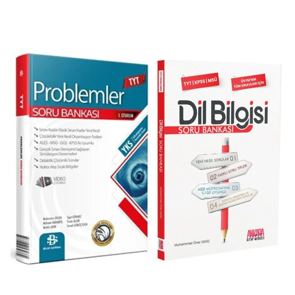 Bilgi Sarmal Problemler ve AKM Dil Bilgisi Soru Bankası Seti 2 Kitap ürün görseli 1