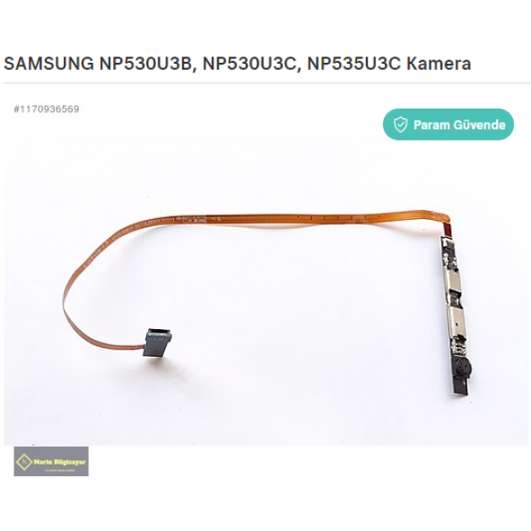 SAMSUNG NP530U3B, NP530U3C, NP535U3C Kamera ürün görseli 1